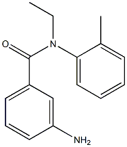 3-amino-N-ethyl-N-(2-methylphenyl)benzamide Struktur