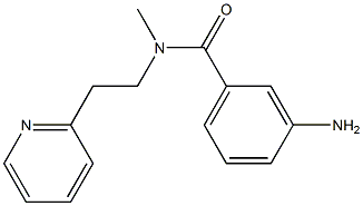 3-amino-N-methyl-N-[2-(pyridin-2-yl)ethyl]benzamide Struktur