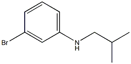 3-bromo-N-(2-methylpropyl)aniline Struktur