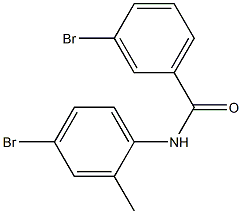 3-bromo-N-(4-bromo-2-methylphenyl)benzamide Struktur