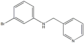 3-bromo-N-(pyridin-3-ylmethyl)aniline Struktur