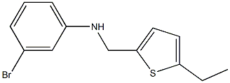 3-bromo-N-[(5-ethylthiophen-2-yl)methyl]aniline Struktur