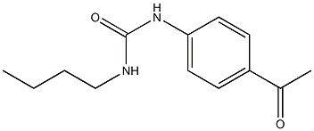 3-butyl-1-(4-acetylphenyl)urea Struktur