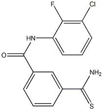 3-carbamothioyl-N-(3-chloro-2-fluorophenyl)benzamide Struktur