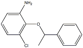 3-chloro-2-(1-phenylethoxy)aniline Struktur