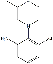 3-chloro-2-(3-methylpiperidin-1-yl)aniline Struktur