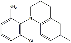 3-chloro-2-(6-methyl-1,2,3,4-tetrahydroquinolin-1-yl)aniline Struktur