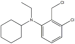 3-chloro-2-(chloromethyl)-N-cyclohexyl-N-ethylaniline Struktur