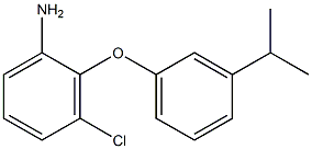 3-chloro-2-[3-(propan-2-yl)phenoxy]aniline Struktur