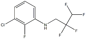 3-chloro-2-fluoro-N-(2,2,3,3-tetrafluoropropyl)aniline Struktur