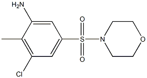 3-chloro-2-methyl-5-(morpholine-4-sulfonyl)aniline Struktur