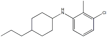 3-chloro-2-methyl-N-(4-propylcyclohexyl)aniline Struktur