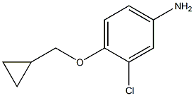 3-chloro-4-(cyclopropylmethoxy)aniline Struktur