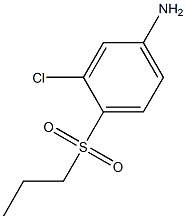 3-chloro-4-(propylsulfonyl)aniline Struktur