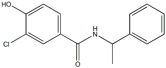 3-chloro-4-hydroxy-N-(1-phenylethyl)benzamide Struktur