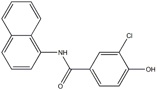 3-chloro-4-hydroxy-N-(naphthalen-1-yl)benzamide Struktur