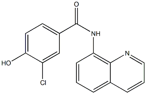 3-chloro-4-hydroxy-N-(quinolin-8-yl)benzamide Struktur