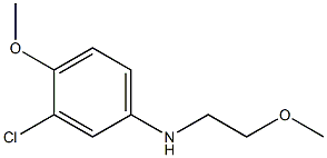 3-chloro-4-methoxy-N-(2-methoxyethyl)aniline Struktur