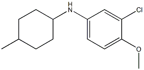 3-chloro-4-methoxy-N-(4-methylcyclohexyl)aniline Struktur