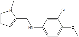 3-chloro-4-methoxy-N-[(1-methyl-1H-pyrrol-2-yl)methyl]aniline Struktur