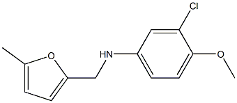 3-chloro-4-methoxy-N-[(5-methylfuran-2-yl)methyl]aniline Struktur