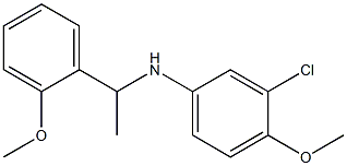 3-chloro-4-methoxy-N-[1-(2-methoxyphenyl)ethyl]aniline Struktur