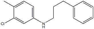 3-chloro-4-methyl-N-(3-phenylpropyl)aniline Struktur