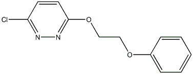 3-chloro-6-(2-phenoxyethoxy)pyridazine Struktur