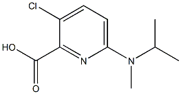 3-chloro-6-[methyl(propan-2-yl)amino]pyridine-2-carboxylic acid Struktur