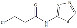 3-chloro-N-(1,3,4-thiadiazol-2-yl)propanamide Struktur