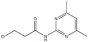 3-chloro-N-(4,6-dimethylpyrimidin-2-yl)propanamide Struktur