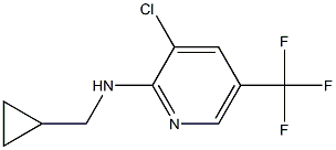 3-chloro-N-(cyclopropylmethyl)-5-(trifluoromethyl)pyridin-2-amine Struktur