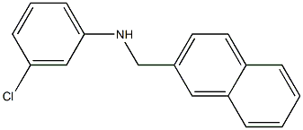 3-chloro-N-(naphthalen-2-ylmethyl)aniline Struktur