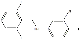 3-chloro-N-[(2,6-difluorophenyl)methyl]-4-fluoroaniline Struktur