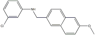 3-chloro-N-[(6-methoxynaphthalen-2-yl)methyl]aniline Struktur