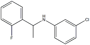 3-chloro-N-[1-(2-fluorophenyl)ethyl]aniline Struktur