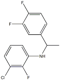 3-chloro-N-[1-(3,4-difluorophenyl)ethyl]-2-fluoroaniline Struktur