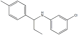 3-chloro-N-[1-(4-methylphenyl)propyl]aniline Struktur