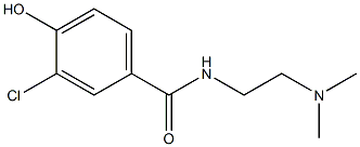 3-chloro-N-[2-(dimethylamino)ethyl]-4-hydroxybenzamide Struktur