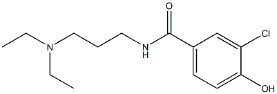 3-chloro-N-[3-(diethylamino)propyl]-4-hydroxybenzamide Struktur