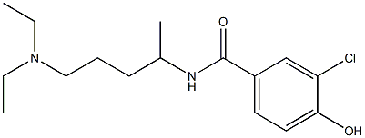 3-chloro-N-[5-(diethylamino)pentan-2-yl]-4-hydroxybenzamide Struktur