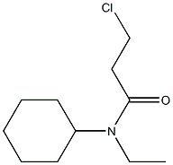 3-chloro-N-cyclohexyl-N-ethylpropanamide Struktur