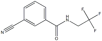 3-cyano-N-(2,2,2-trifluoroethyl)benzamide Struktur