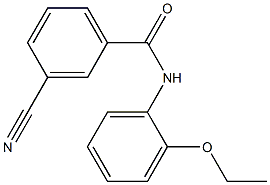 3-cyano-N-(2-ethoxyphenyl)benzamide Struktur