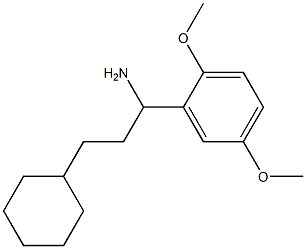 3-cyclohexyl-1-(2,5-dimethoxyphenyl)propan-1-amine Struktur