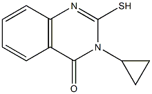 3-cyclopropyl-2-sulfanyl-3,4-dihydroquinazolin-4-one Struktur