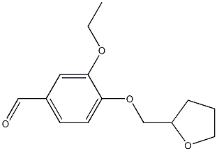 3-ethoxy-4-(tetrahydrofuran-2-ylmethoxy)benzaldehyde Struktur