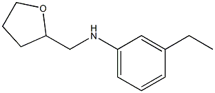 3-ethyl-N-(oxolan-2-ylmethyl)aniline Struktur