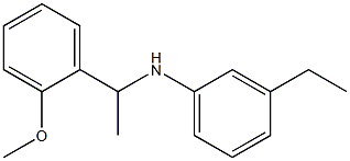 3-ethyl-N-[1-(2-methoxyphenyl)ethyl]aniline Struktur