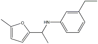 3-ethyl-N-[1-(5-methylfuran-2-yl)ethyl]aniline Struktur